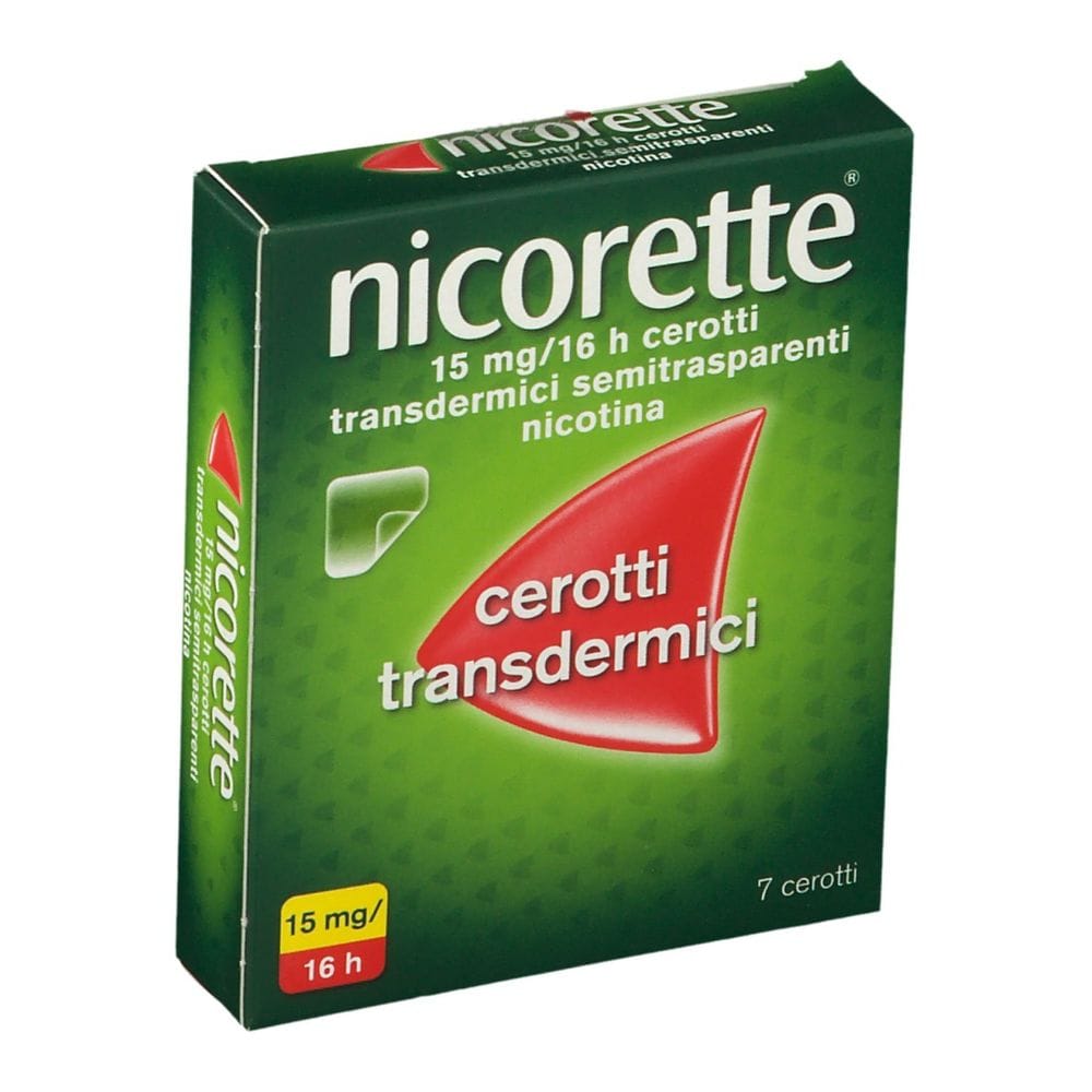 NICORETTE 7 cerotti transdermici 15 mg/16 ore