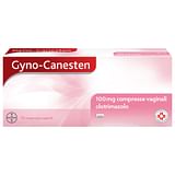 Gyno-Canesten Trattamento Sintomi Candida contro Prurito, Bruciore Intimo e Perdite, 12 Compresse Vaginali