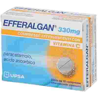 EFFERALGAN 20 compresse effervescenti 330 mg + 200 mg