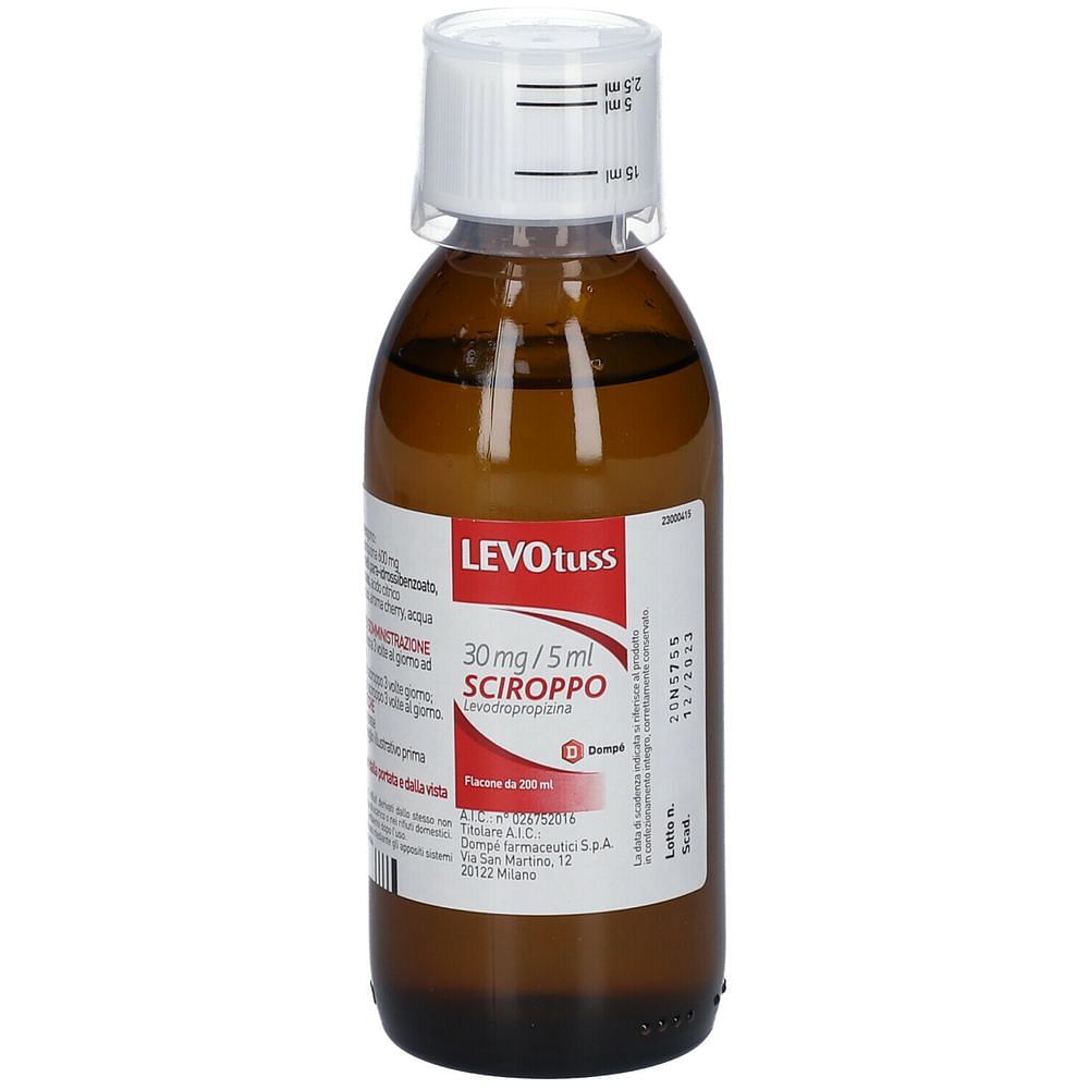 Levotuss Sciroppo 200 Ml 30 Mg/5 Ml