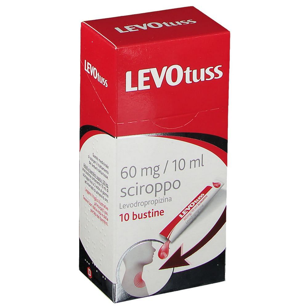 Levotuss Sciroppo 10 Bustine 60 Mg/10 Ml