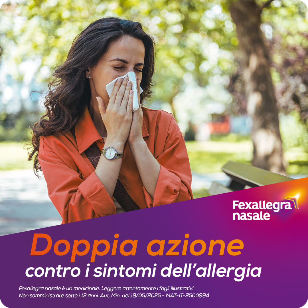 Fexallegra nasale, Antistaminico Allergia Decongestionante per i Sintomi della Rinite Allergica, Formato da 10 ML