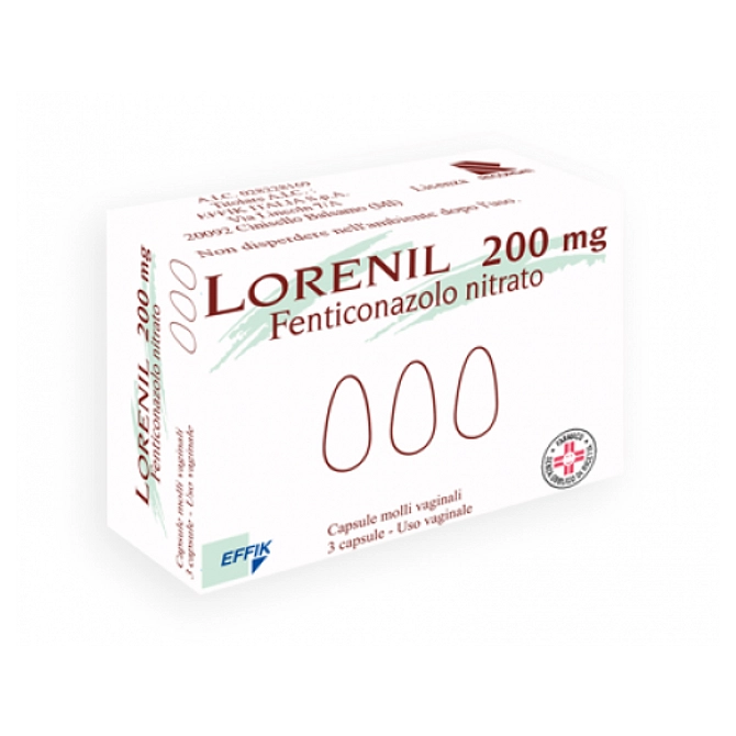 Lorenil 3 Cps Molli Vag 200 Mg