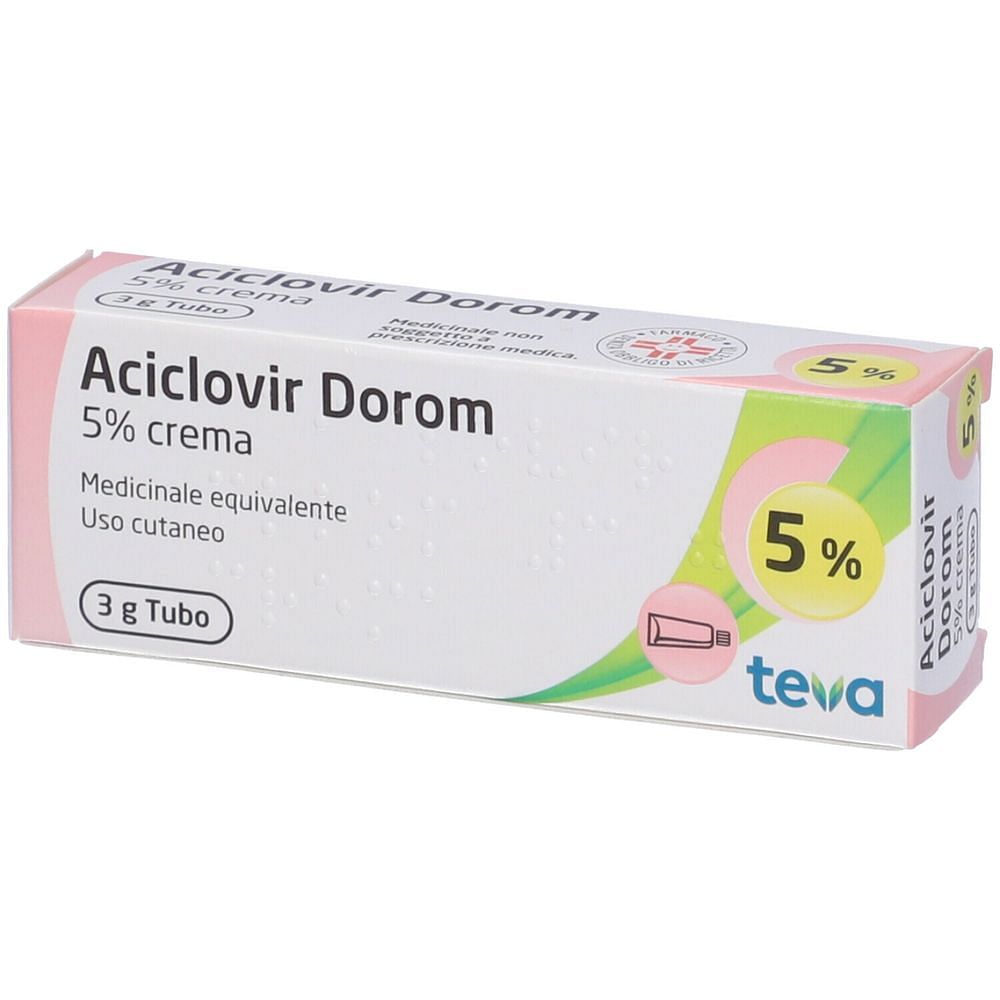 Aciclovir (Dorom) Crema Dermatologica 3 G 5%