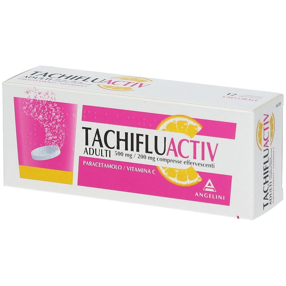 Tachipirinaflu 12 Compresse Effervescenti 500 Mg + 200 Mg