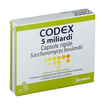 CODEX 12 capsule 5 miliardi 250 mg CODEX 12 capsule 5 miliardi 250 mg