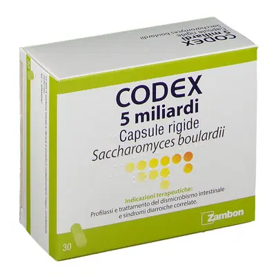CODEX 30 capsule 5 miliardi 250 mg CODEX 30 capsule 5 miliardi 250 mg