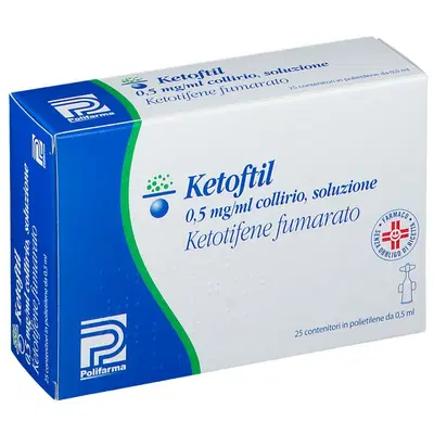 KETOFTIL 25 monodosi collirio 0,5 ml 0,5 mg/ml KETOFTIL 25 monodosi collirio 0,5 ml 0,5 mg/ml