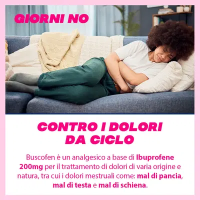 Buscofen 24 capsule, ibuprofene contro dolori da ciclo Buscofen 24 capsule, ibuprofene contro dolori da ciclo