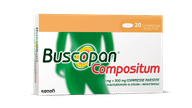 Buscopan Compositum Doppia Azione Contro Dolori Forti e Crampi Addominali, 20 Compresse Rivestite