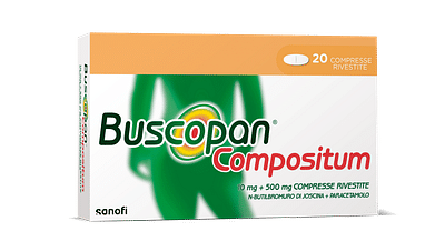 Buscopan Compositum Doppia Azione Contro Dolori Forti e Crampi Addominali, 20 Compresse Rivestite