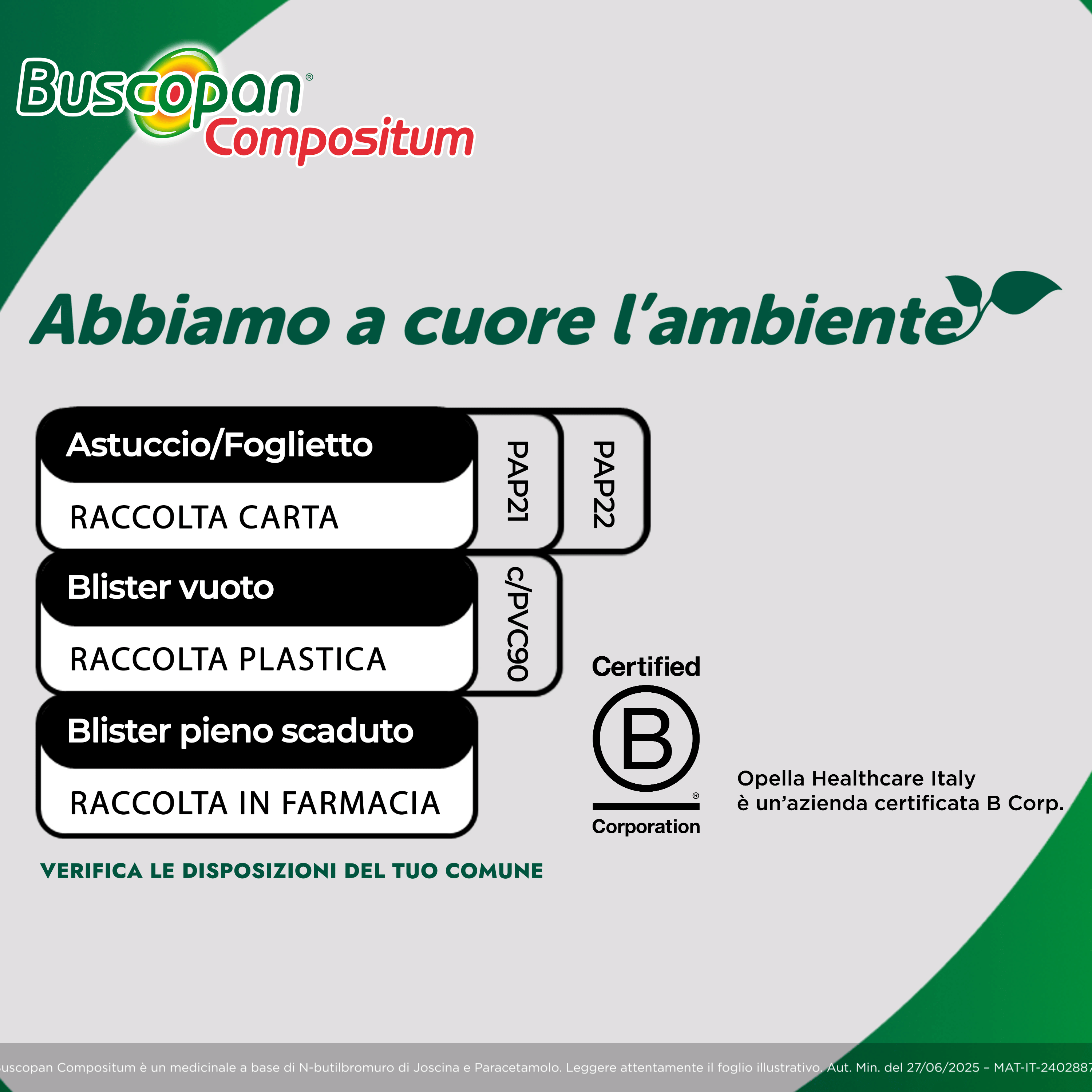 Buscopan Compositum Doppia Azione Contro Dolori Forti e Crampi Addominali, 20 Compresse Rivestite