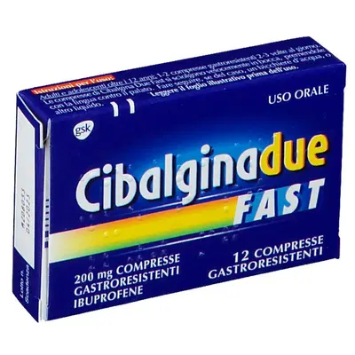CIBALGINA DUE FAST 12 compresse gastroresistenti 200 mg CIBALGINA DUE FAST 12 compresse gastroresistenti 200 mg