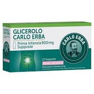 GLICEROLO (CARLO ERBA) PRIMA INFANZIA 12 supposte 900 mg