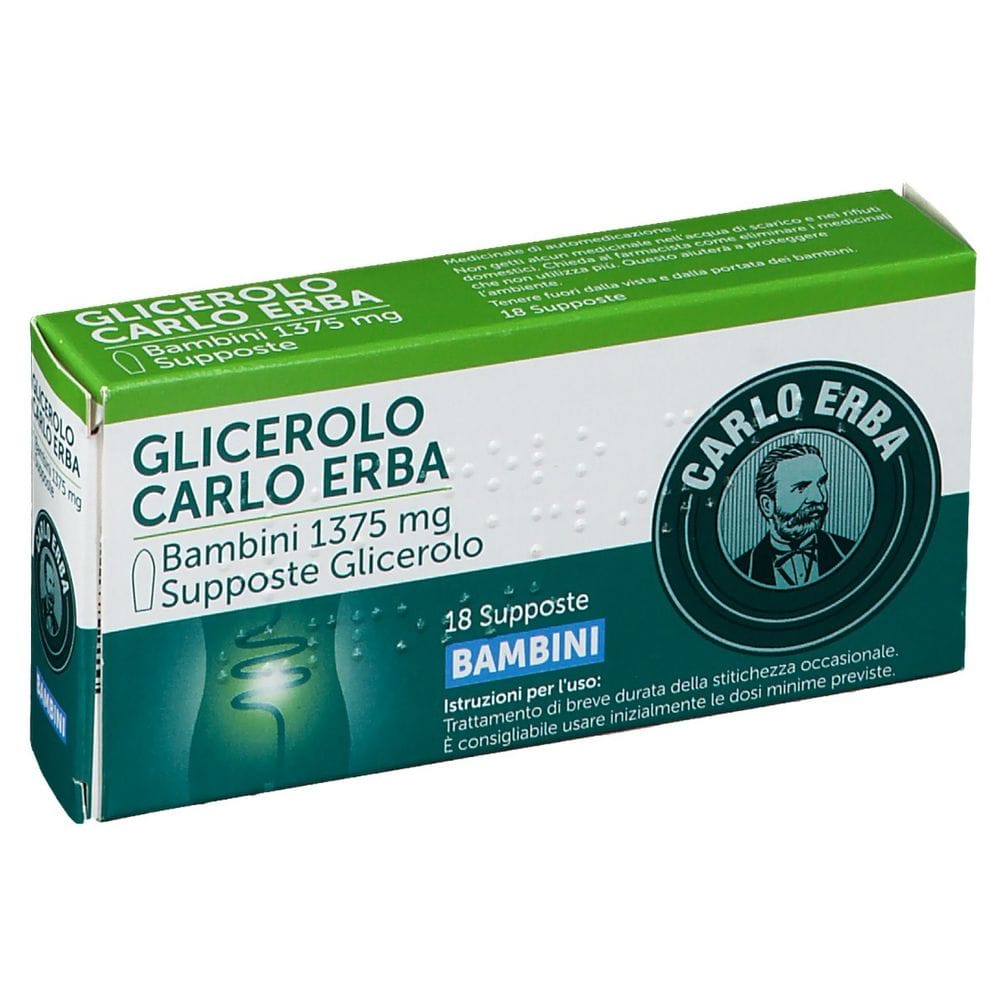 GLICEROLO (CARLO ERBA) BB 18 supposte 1.375 mg
