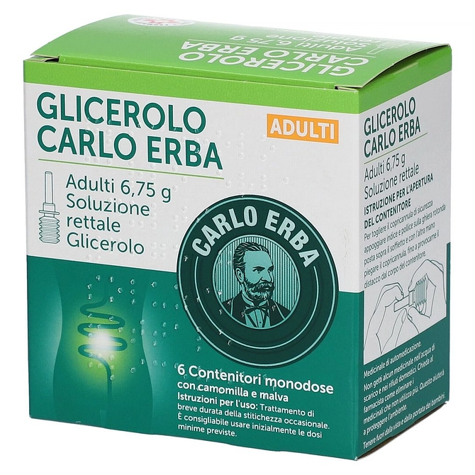 Glicerolo (Carlo Erba) Ad 6 Microclismi 6,75 G