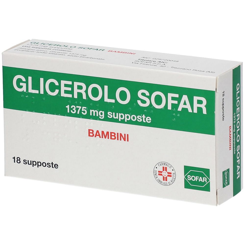 Glicerolo Sofar Bb 18 Supposte 1.375 Mg