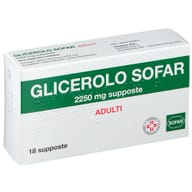 GLICEROLO (SOFAR) AD 18 supposte 2.250 mg