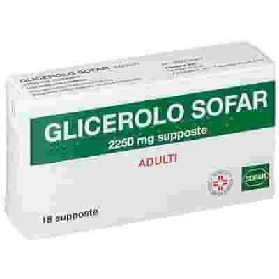GLICEROLO (SOFAR) AD 18 supposte 2.250 mg