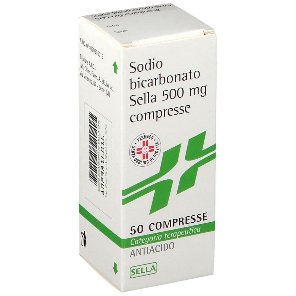 Sodio Bicarbonato (Sella) 50 Compresse 500 Mg