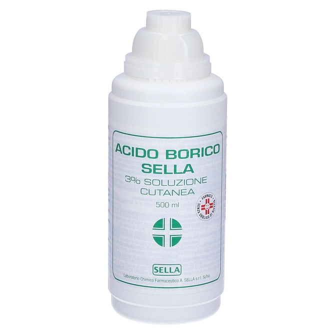 Acido Borico (Sella) Soluz U.E. 500 Ml 3%