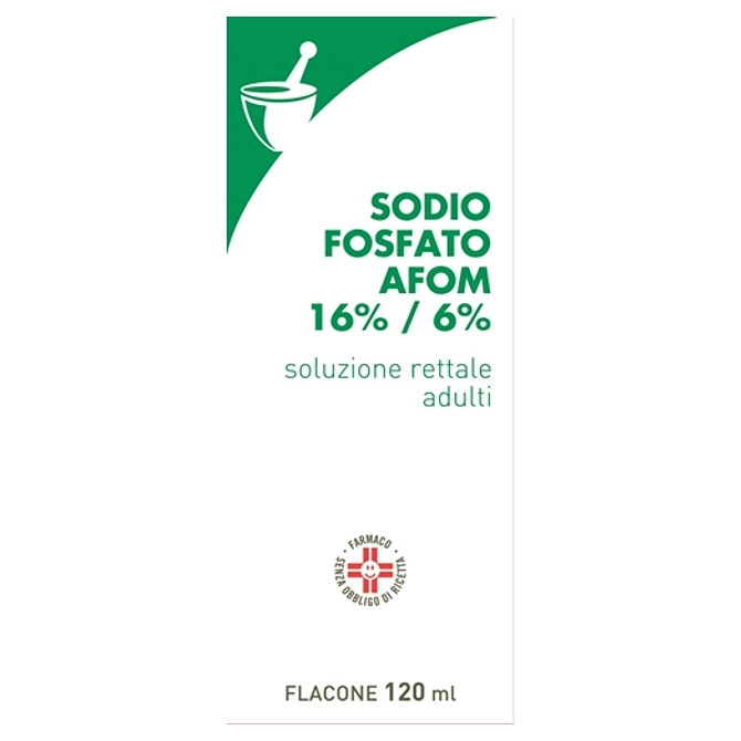 Sodio Fosfato (Afom) 1 Flacone 120 Ml 16% + 6% Soluz Rett Con Cannula Preinserita