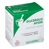GLICEROLO (AFOM) AD 6 contenitori monodose 6,75 g soluzione rettale con camomilla e malva