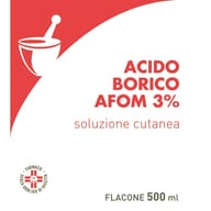 ACIDO BORICO (AFOM) soluzione u.e. 500 ml 3%
