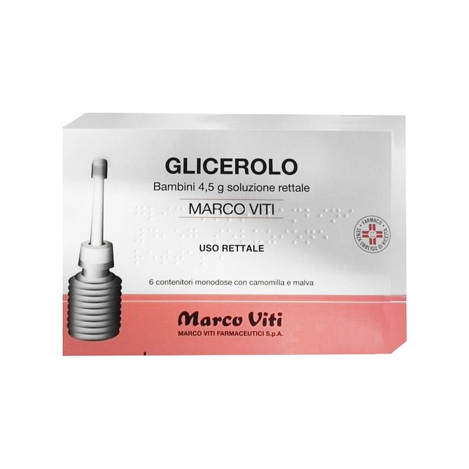 Glicerolo (Marco Viti) Bb 6 Contenitori Monodose 4,5 G Soluz Rett Con Camomilla E Malva