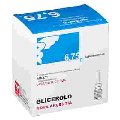 GLICEROLO (NOVA ARGENTIA) AD 6 contenitori monodose 6,75 g soluzione rettale con camomilla e malva