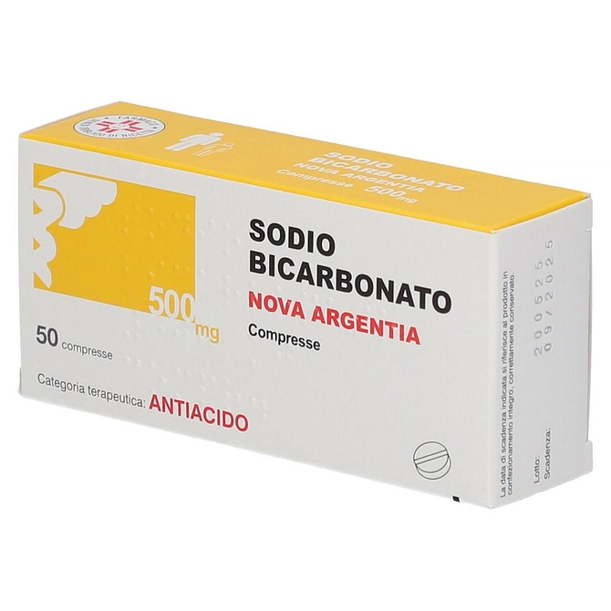 Sodio Bicarbonato (Nova Argentia) 50 Cpr 500 Mg