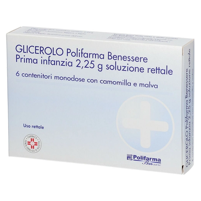 Glicerolo (Polifarma Benessere) Prima Infanzia 6 Contenitori Monodose 2,25 G Soluz Rett