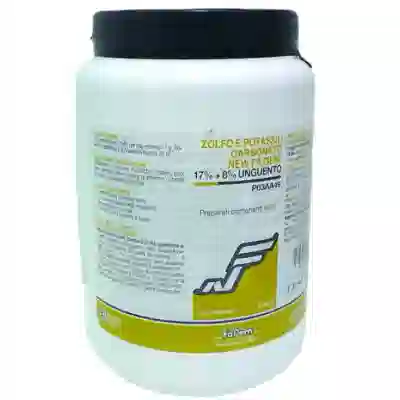 ZOLFO E POTASSIO CARBONATO (NEW.FA.DEM.) unguento dermatologico 1.000 g 17% + 8%