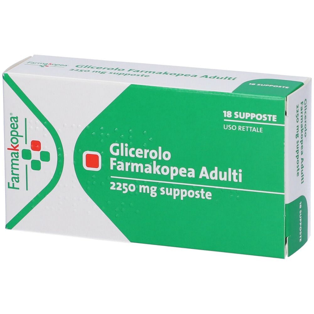 Glicerolo (Farmakopea) 18 Supposte 2.250 Mg