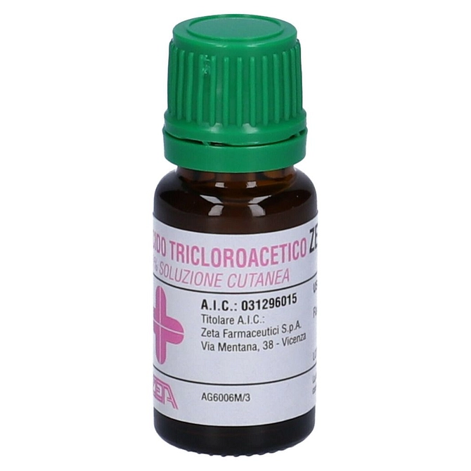 Acido Tricloroacetico (Zeta Farmaceutici) Soluz Cutanea 1 Flacone 10 Ml 50%