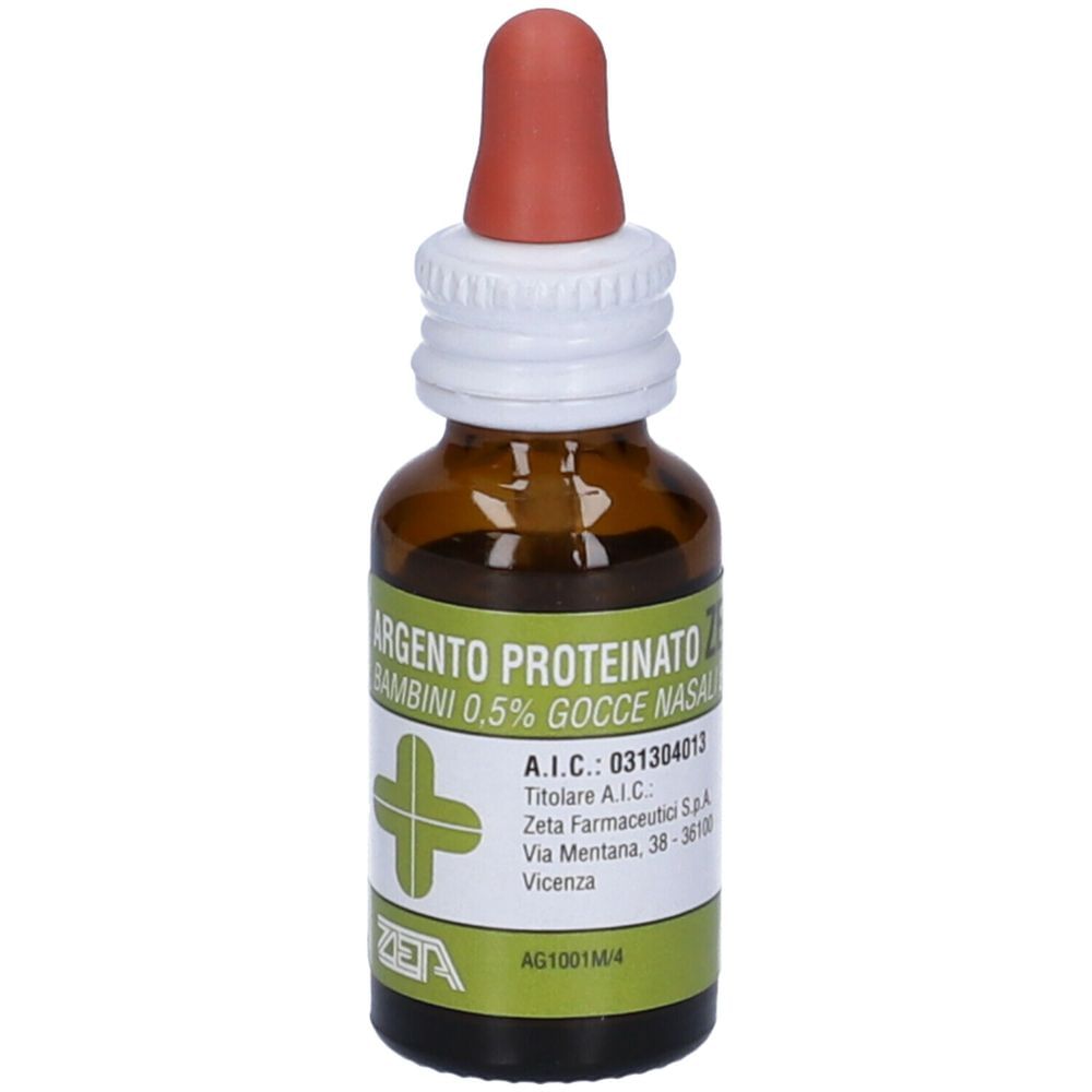 ARGENTO PROTEINATO (ZETA FARMACEUTICI) BB gocce orali 10 ml 0,5%