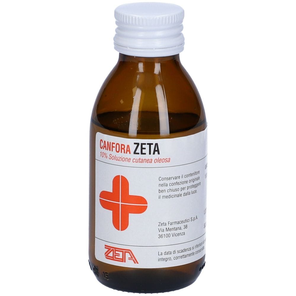 CANFORA (ZETA FARMACEUTICI) soluzione cutanea oleosa 100 ml 10%