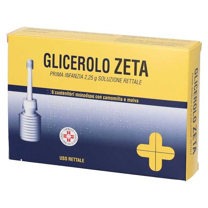 Glicerolo (Zeta Farmaceutici) Prima Infanzia 6 Contenitori Monodose 2,25 G Soluz Rett Con Camomilla E Malva
