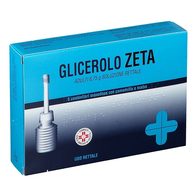 Glicerolo (Zeta Farmaceutici) Ad 6 Contenitori Monodose 6,75 G Soluz Rett Con Camomilla E Malva