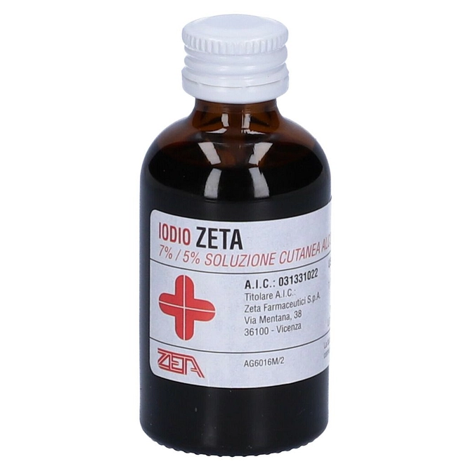 Iodio Soluzione Alcolica I (Zeta Farmaceutici) Soluz Cutanea 30 Ml 7% + 5%
