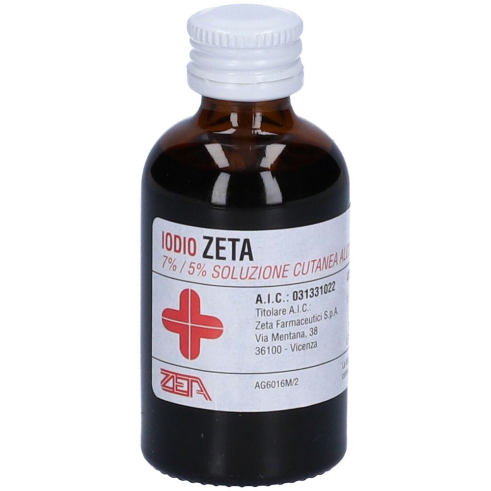 IODIO SOLUZIONE ALCOLICA I (ZETA FARMACEUTICI) soluzione cutanea 30 ml 7% + 5%