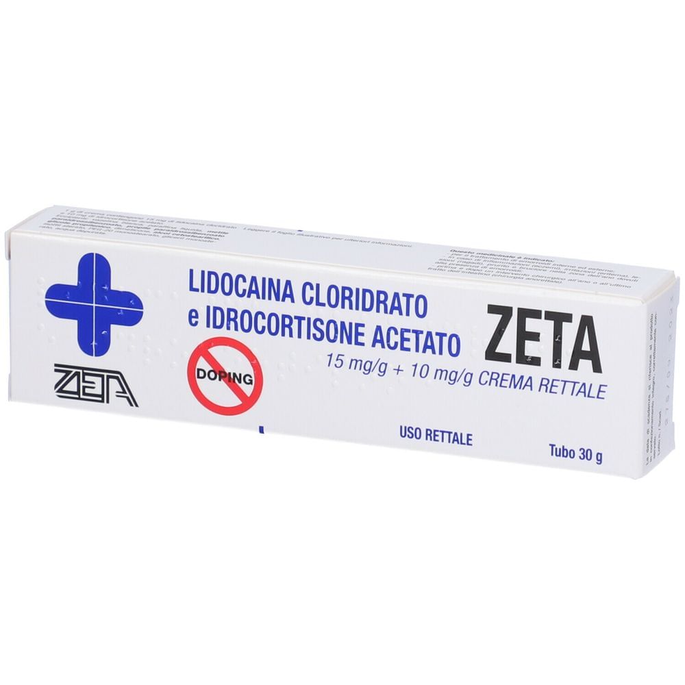 LIDOCAINA IDROCORTISONE (ZETA FARMACEUTICI) crema rettale 30 g 1,5% + 1%