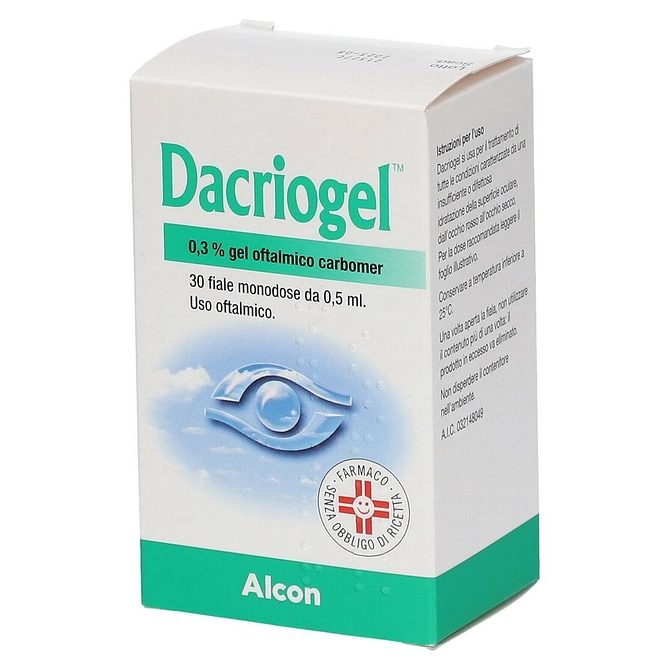 Dacriogel Gel Oftalmico 30 Fiale 0,5 Ml 0,3%