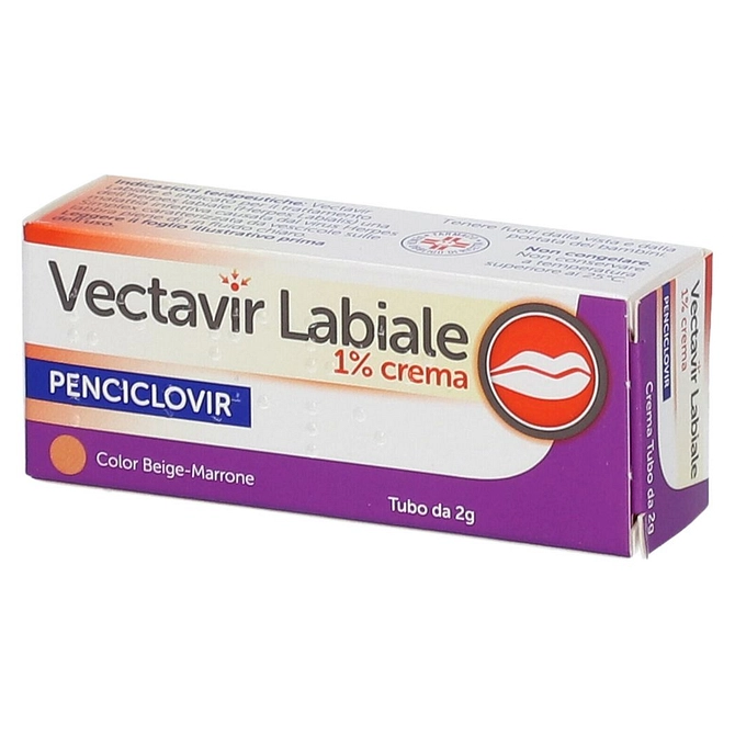Vectavir Labiale Crema Derm 2 G 1%