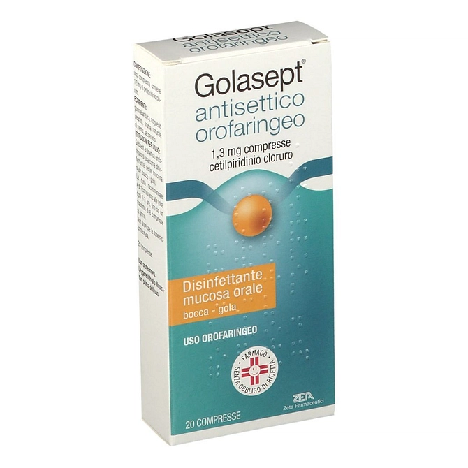 Golasept Antisetico Orofaringeo 20 Cpr 1,3 Mg