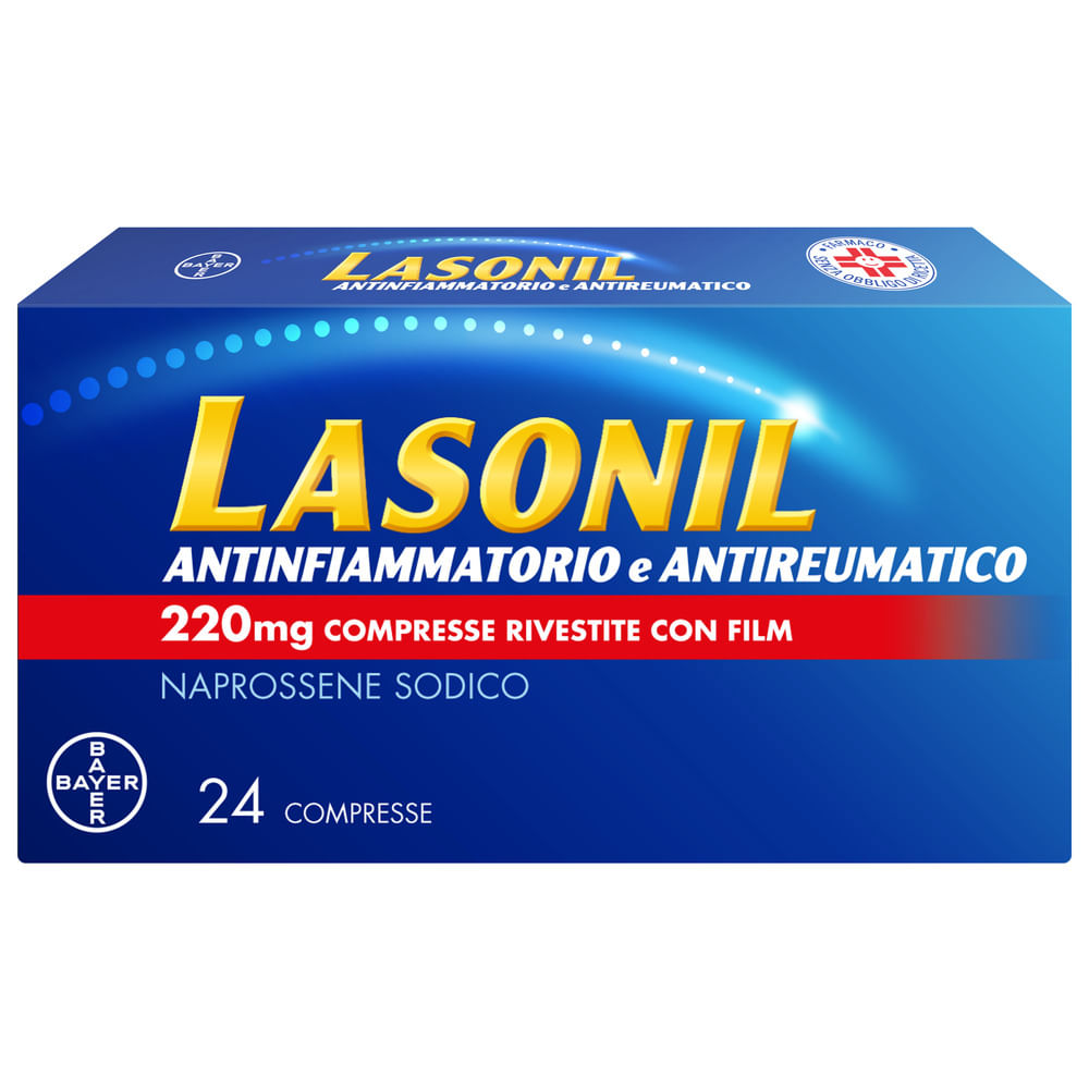 Lasonil Antidolorifico e Antinfiammatorio contro Dolore Muscolare e Articolare, 24 Compresse