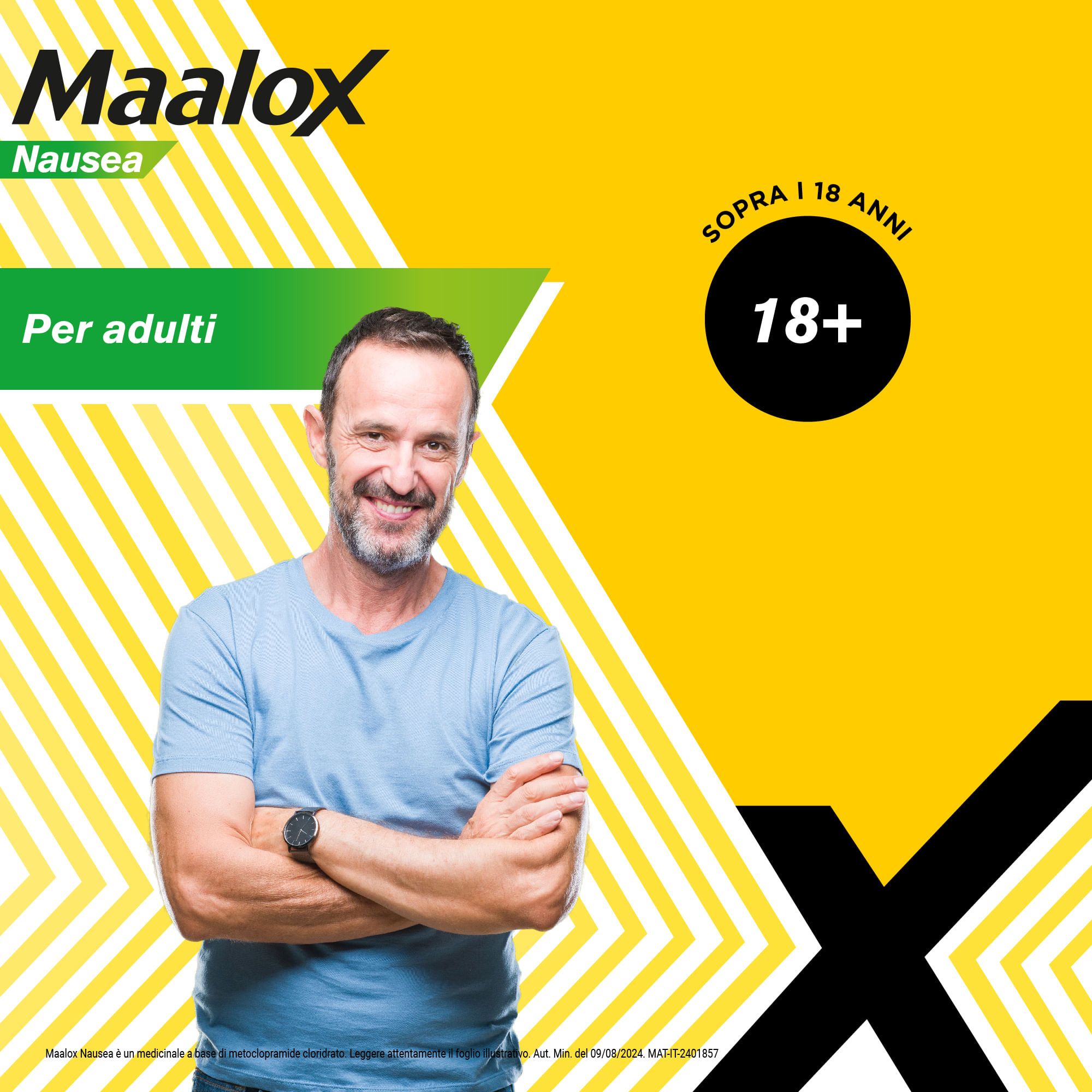 Maalox Nausea, trattamento della nausea, 20 cpr effervescenti