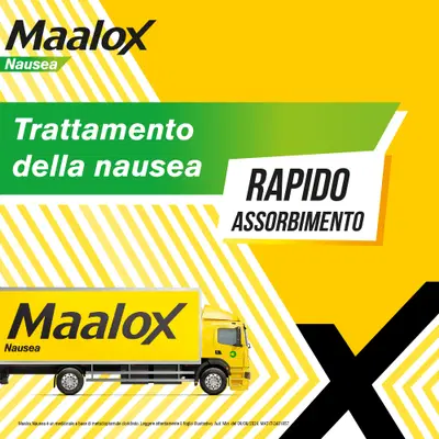 Maalox Nausea, trattamento della nausea, 20 cpr effervescenti Maalox Nausea, trattamento della nausea, 20 cpr effervescenti