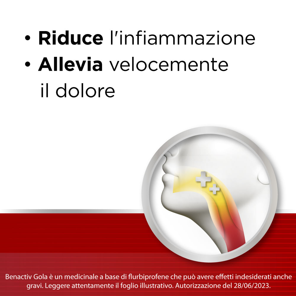 BENACTIV GOLA spray mucosa orale 15 ml 0,25%
