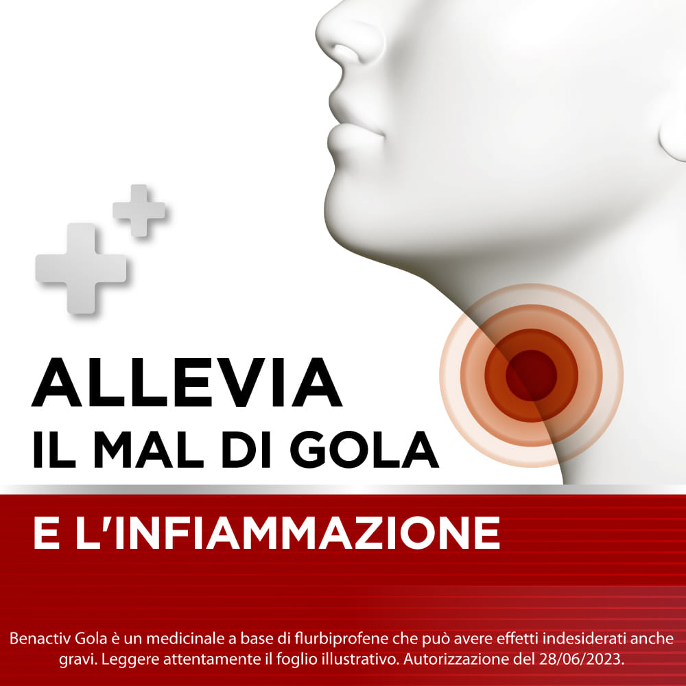 BENACTIV GOLA SPRAY 15 ML spray gola per mal di gola 